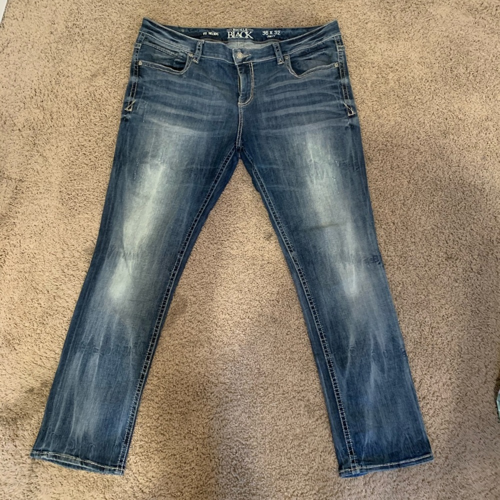 Buckle black jeans